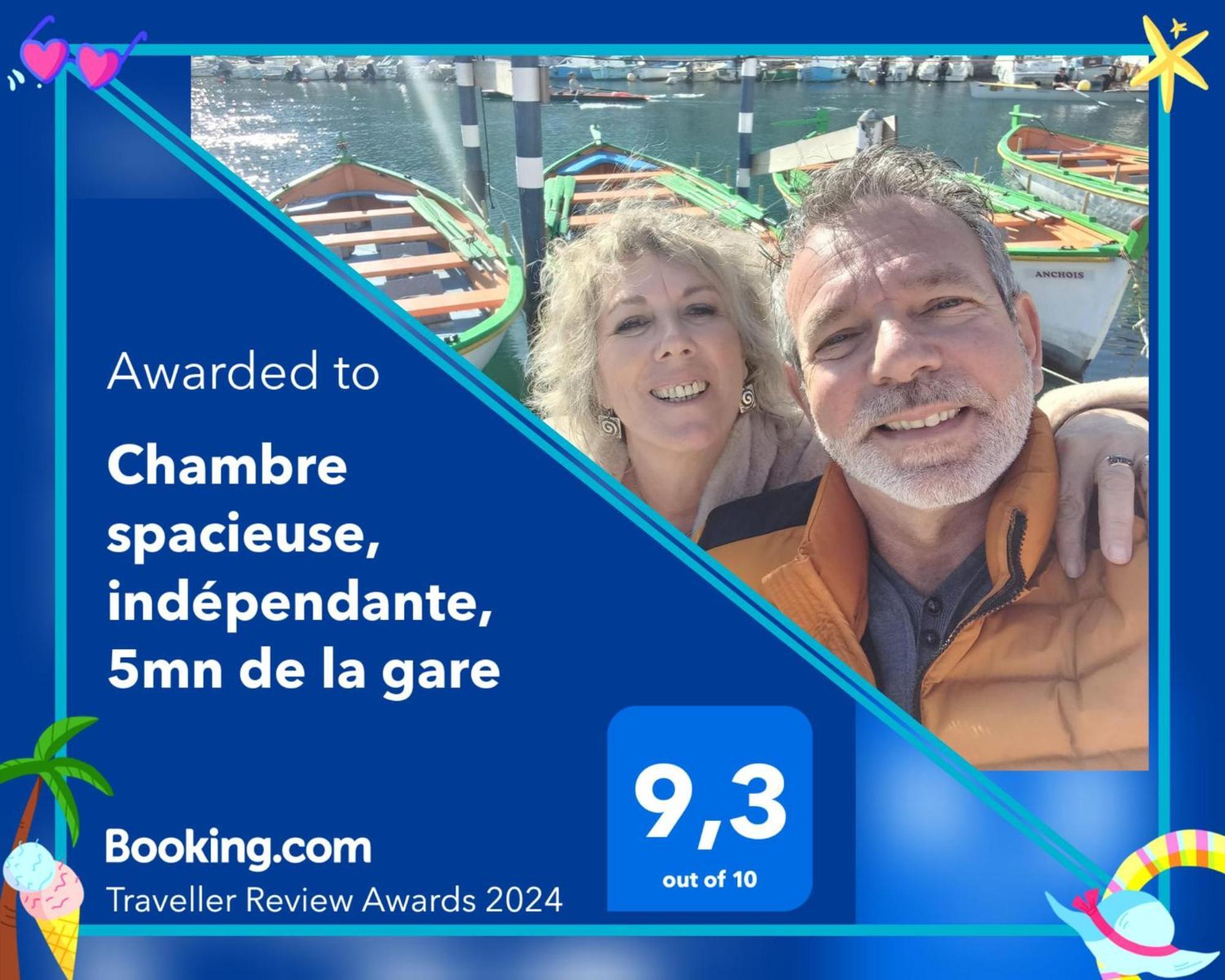 Chambre Spacieuse, Independante, 700M De La Gare Narbonne Exterior foto